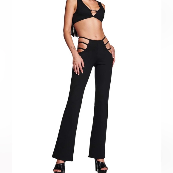 NEWI.AM.GIA Lucid Cutout Flare Pants - Picture 2 of 16